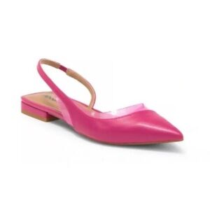 Abound Charlatan Clear Strap Pink Slingback Flats